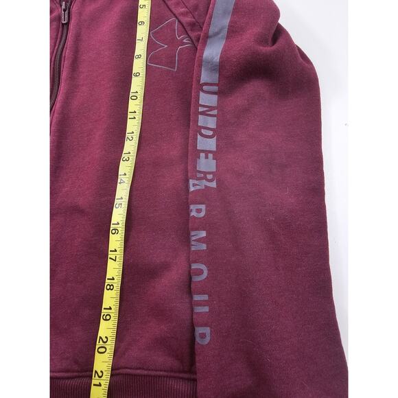 Under armour S loose fit pullover sweater women's active warm up hooded jacket - Picture 6 of 7